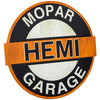 Mopar Hemi Garage Embossed Metal Wall Decor Sign (16")